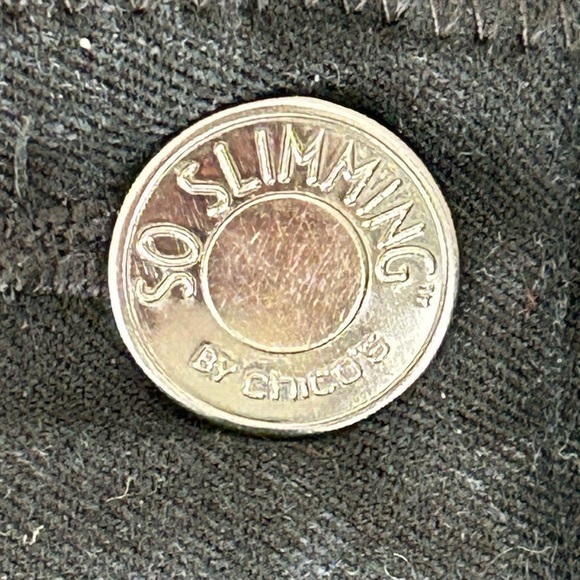 Chico’s ‘So Slimming’ 5 pocket jean with Hidden Fit Technology in Black size 12 - Picture 5 of 12